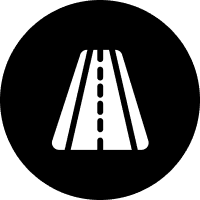 Line painting icon representing precision pavement marking for commercial lots and industrial spaces, enhancing traffic flow and safety in paving services.