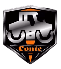Tractor logo with "Conte" text underneath.